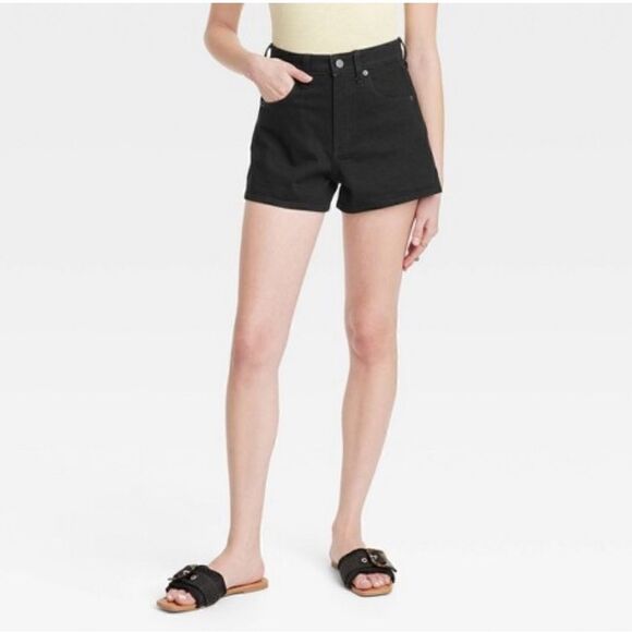 Universal Thread Black Jean Shorts, 20WR - Picture 1 of 7